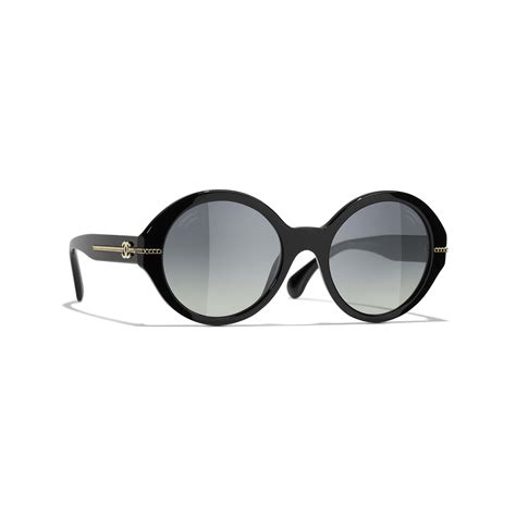 round sharp chanel sunglasses|Round Sunglasses .